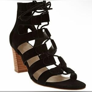 Marc Fisher suede paradox lace up heels